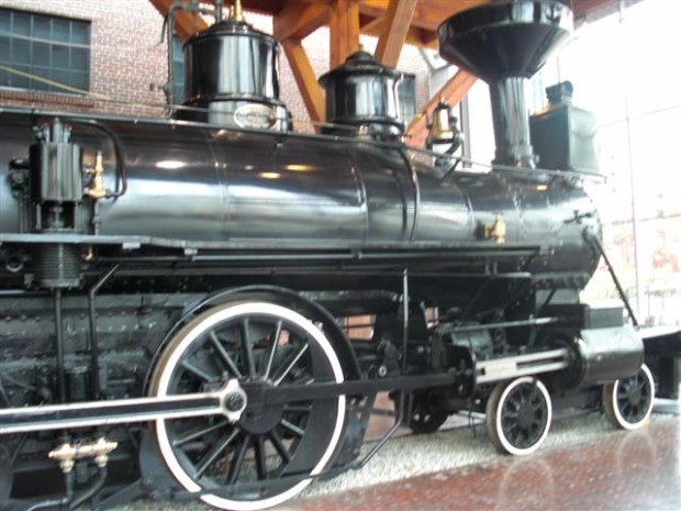 Locomotive Front Black - Railroads