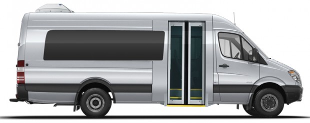 Sprinter Minibus Mercedes-Benz Side View - Buses