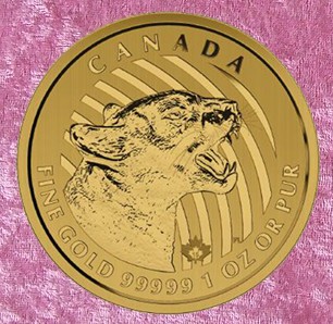 Gold Cougar Royal Canadian Mint